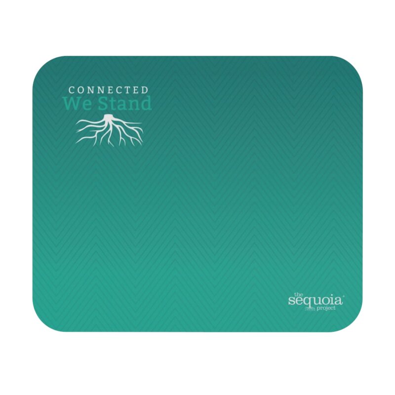 Turquoise Connected We Stand Roots Design - Mouse Pad (Rectangle)