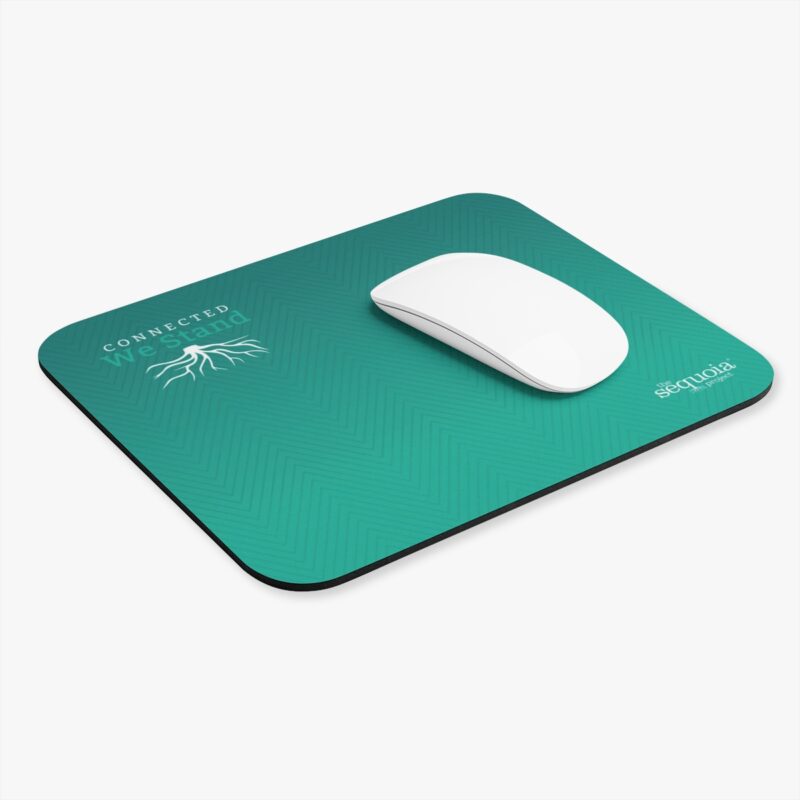 Turquoise Connected We Stand Roots Design - Mouse Pad (Rectangle) - Image 3