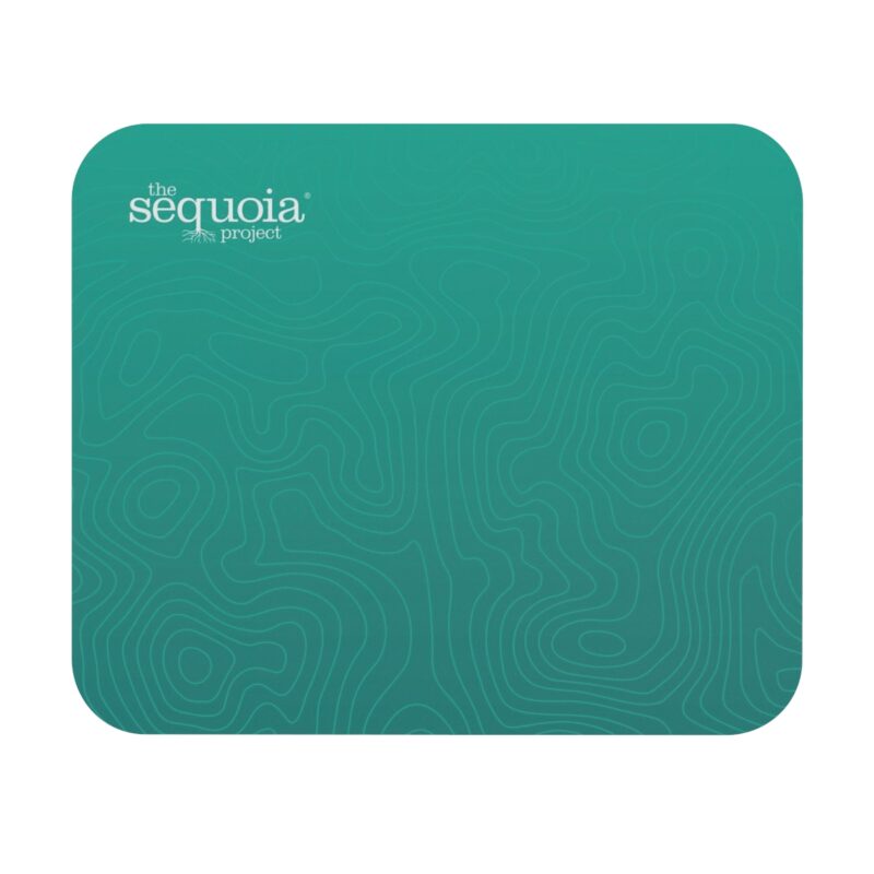 The Sequoia Project Turquoise Wood Grain Design - Mouse Pad (Rectangle)