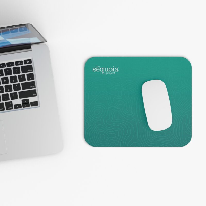 The Sequoia Project Turquoise Wood Grain Design - Mouse Pad (Rectangle) - Image 4
