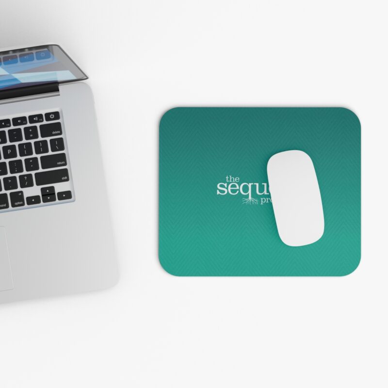 The Sequoia Project Turquoise Pattern Design - Mouse Pad (Rectangle) - Image 4