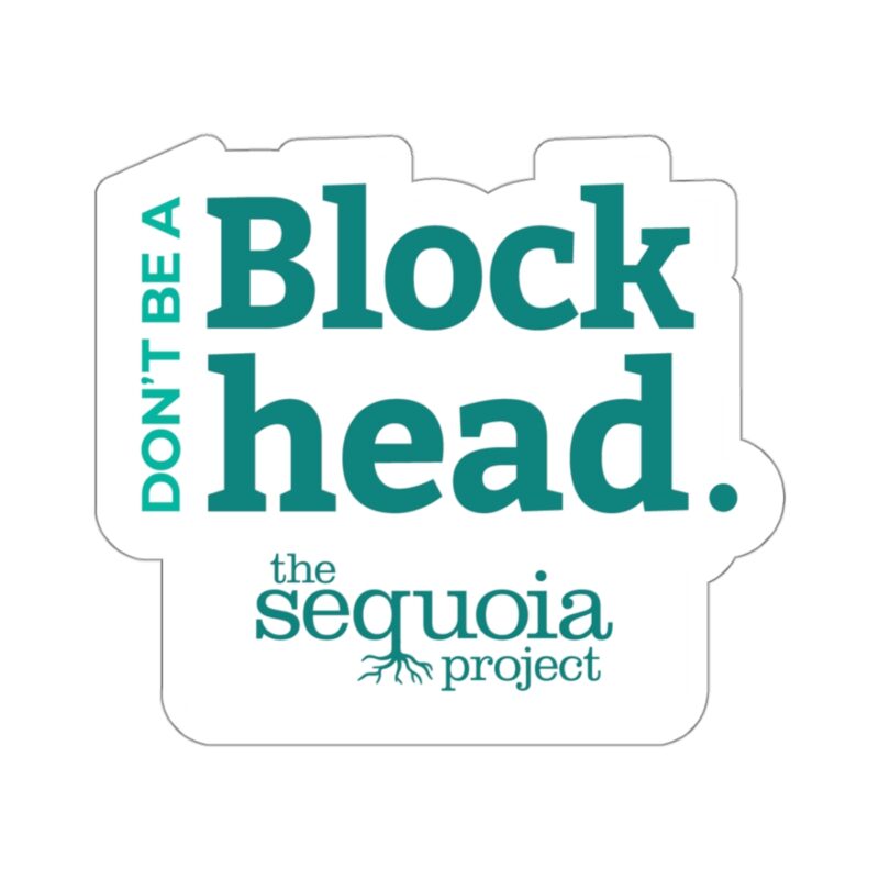 Don't Be A Blockhead - Sticker - Image 7