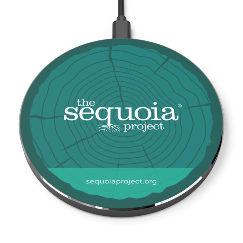 The Sequoia Project Turquoise Wood Grain Design - Wireless Charger - Image 2