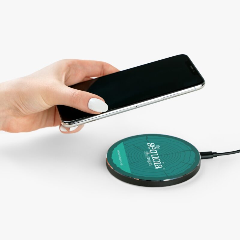 The Sequoia Project Turquoise Wood Grain Design - Wireless Charger - Image 4