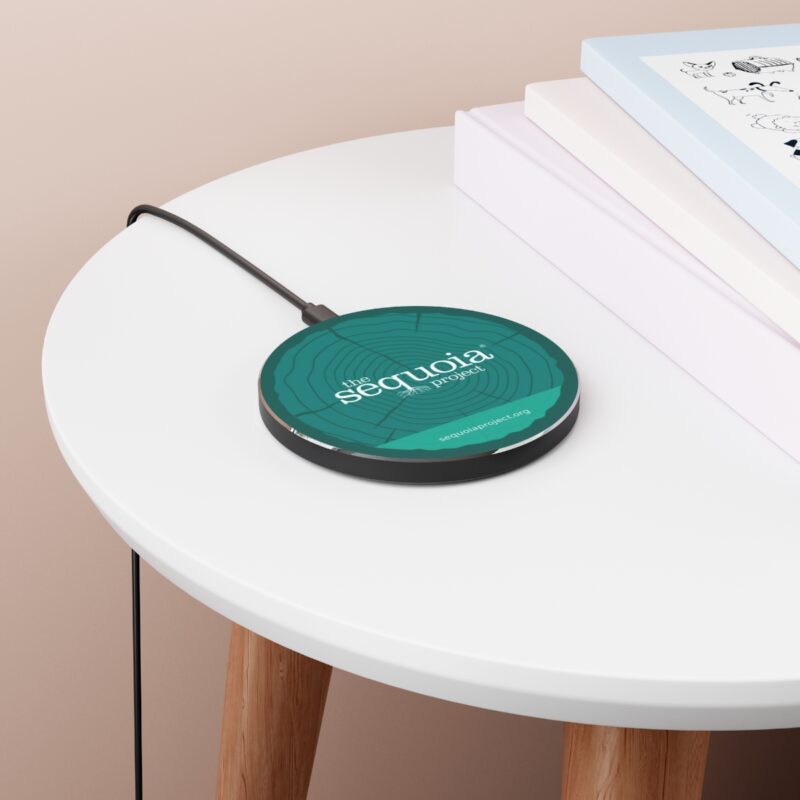 The Sequoia Project Turquoise Wood Grain Design - Wireless Charger