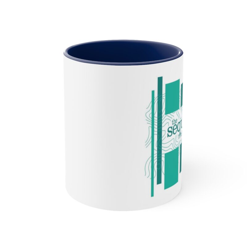 Vertical Bar Design Wood Grain - Accent Coffee Mug, 11 oz - Image 2