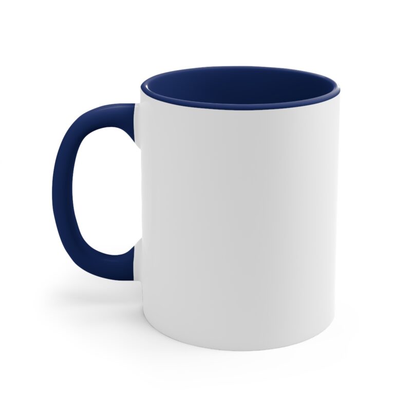 Vertical Bar Design Wood Grain - Accent Coffee Mug, 11 oz - Image 3