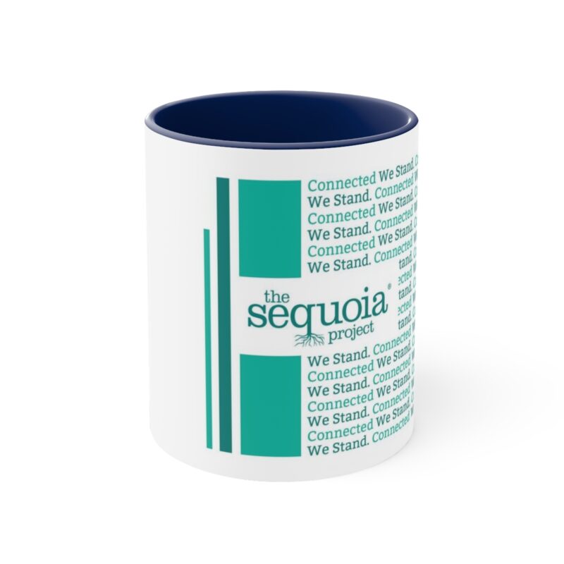 Vertical Bar Design Connected We Stand - Accent Coffee Mug, 11oz - Image 2