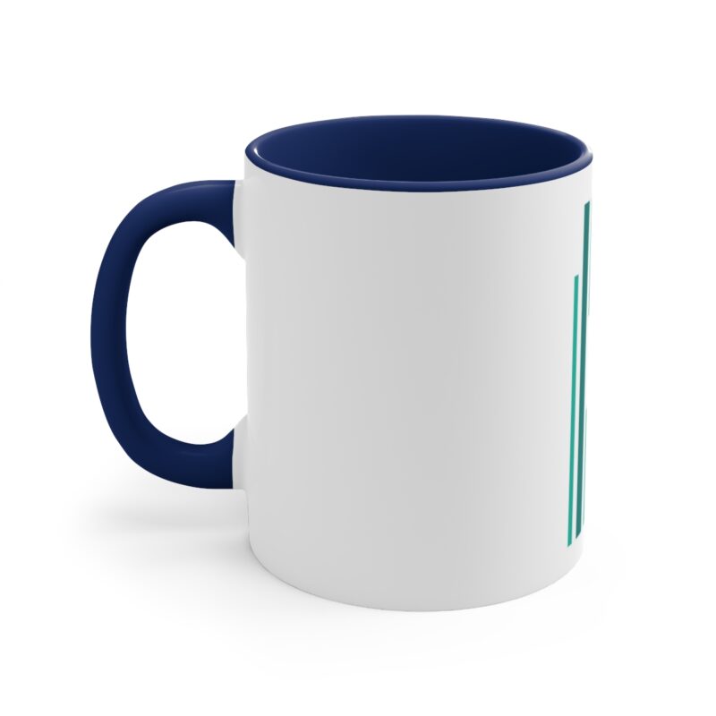 Vertical Bar Design Connected We Stand - Accent Coffee Mug, 11oz - Image 3