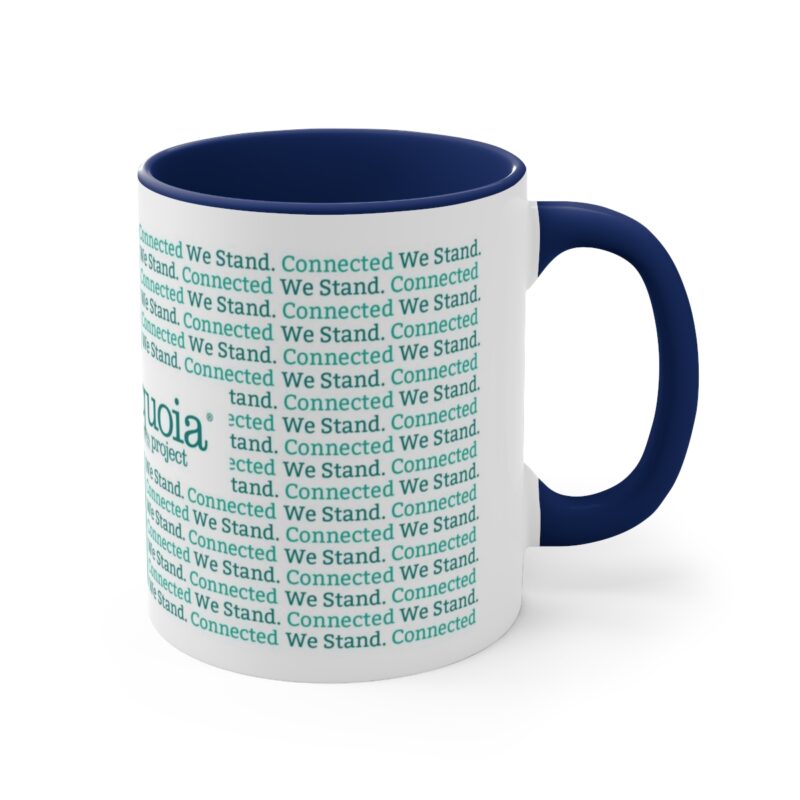Vertical Bar Design Connected We Stand - Accent Coffee Mug, 11oz - Image 4