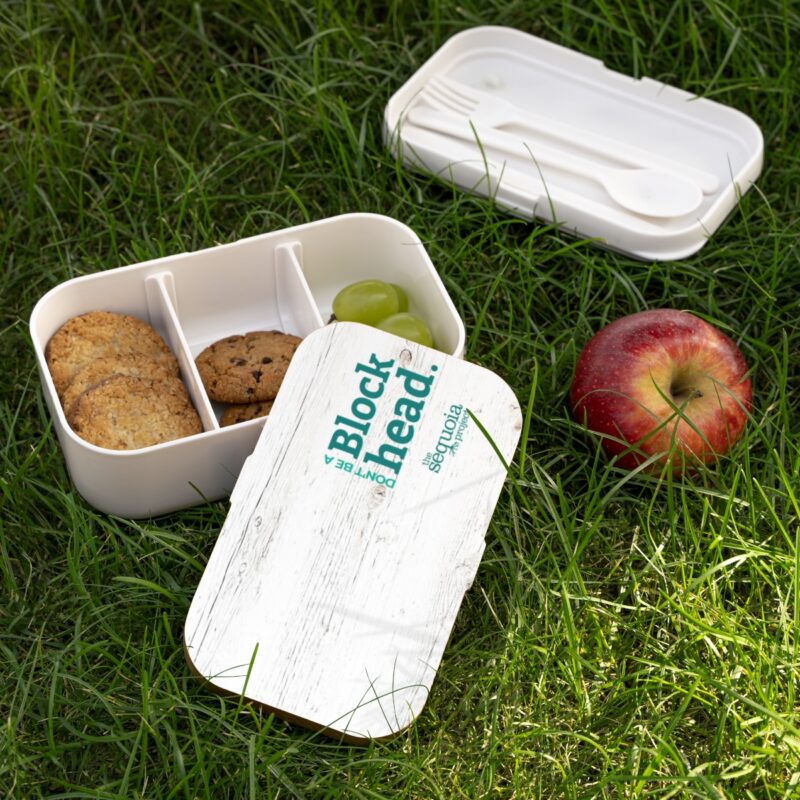 Don't Be A Blockhead White Lid - Bento Lunch Box - Image 5