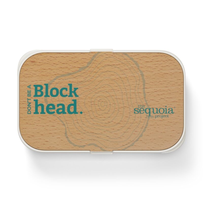 Don't Be A Blockhead Tan Lid - Bento Lunch Box - Image 2