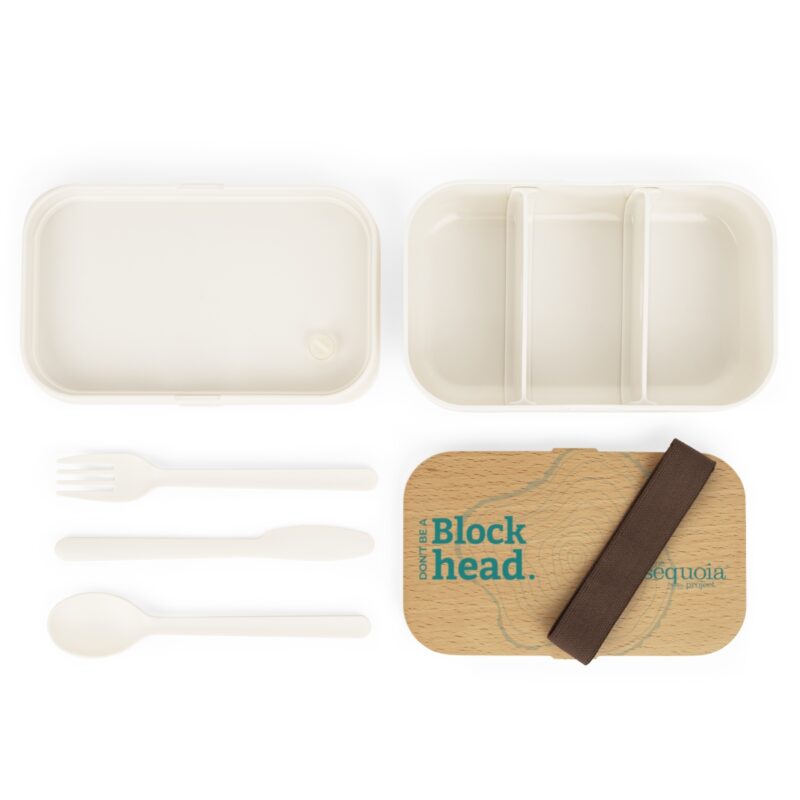 Don't Be A Blockhead Tan Lid - Bento Lunch Box - Image 3