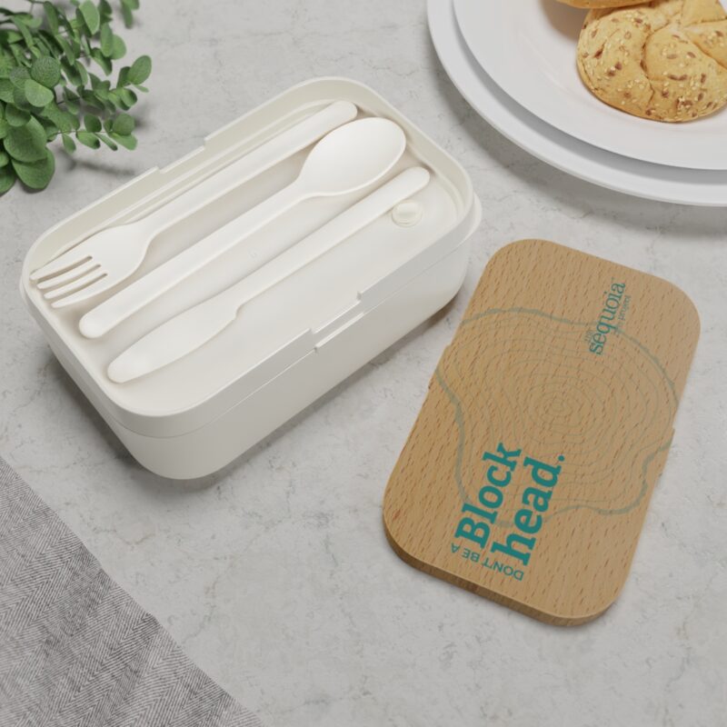 Don't Be A Blockhead Tan Lid - Bento Lunch Box - Image 4