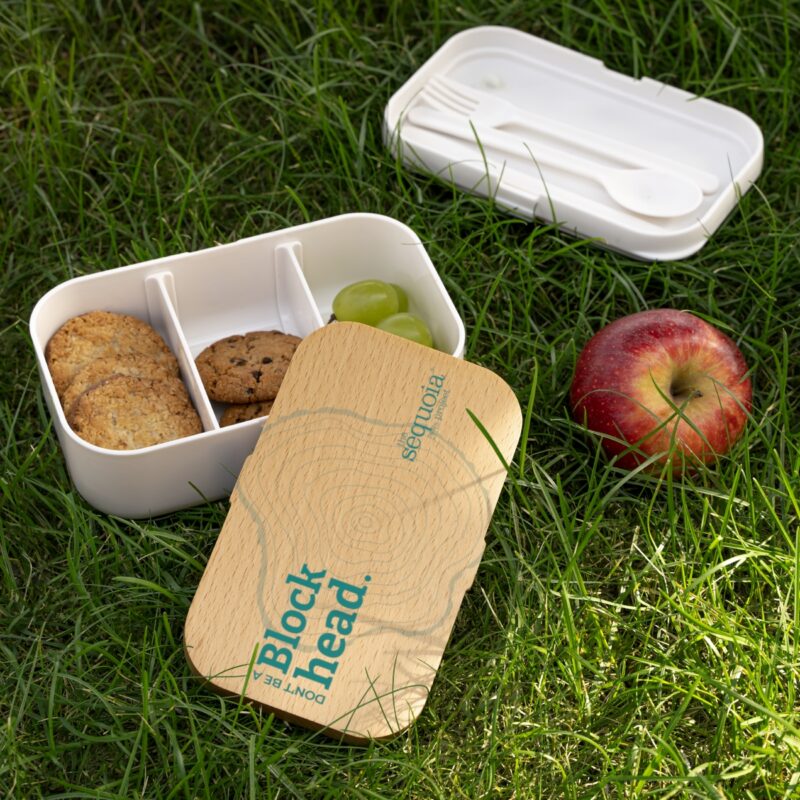 Don't Be A Blockhead Tan Lid - Bento Lunch Box - Image 5