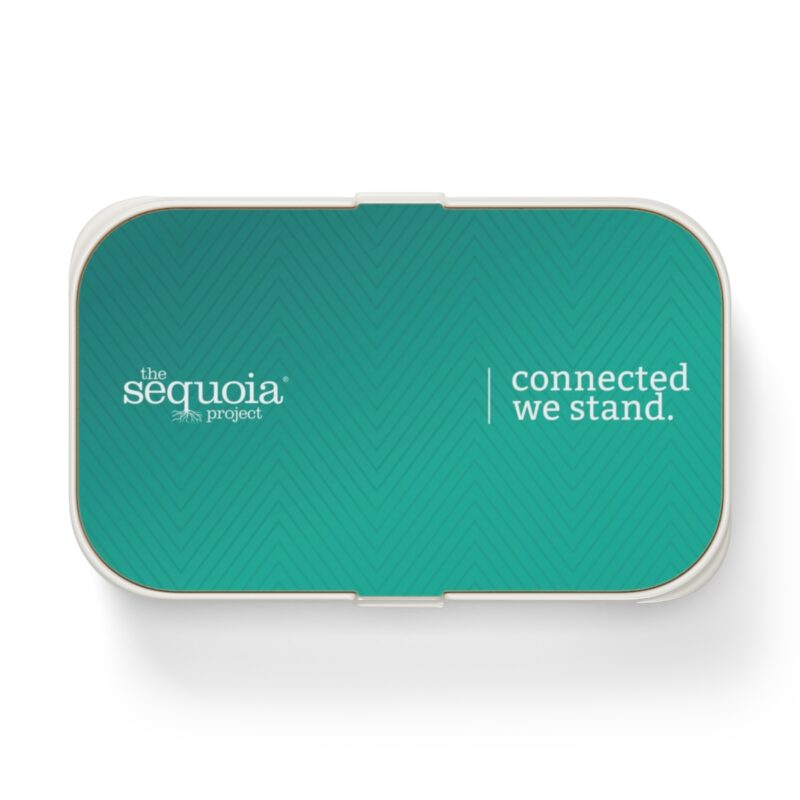 Connected We Stand Turquoise Pattern - Bento Lunch Box - Image 2