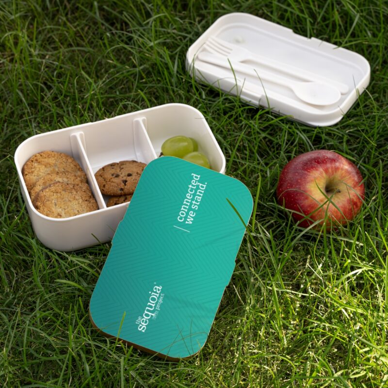 Connected We Stand Turquoise Pattern - Bento Lunch Box - Image 5
