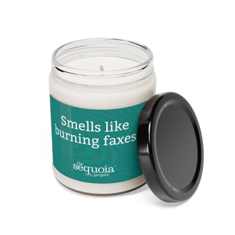 Burning Faxes - Scented Soy Candle, 9oz - Image 7