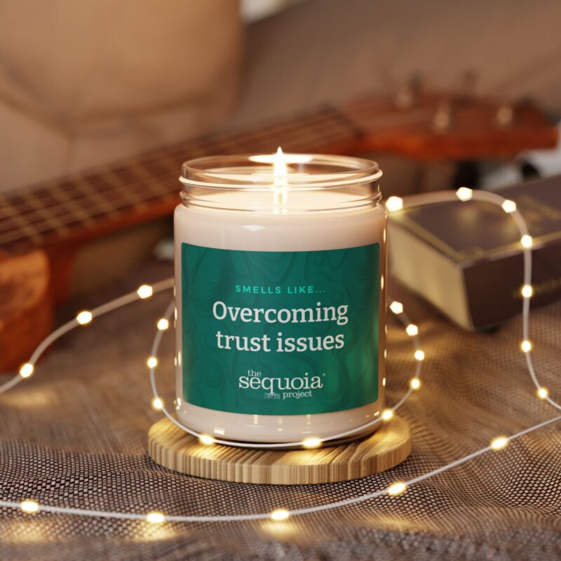 Overcoming Trust Issues – Scented Soy Candle, 9oz - Image 3