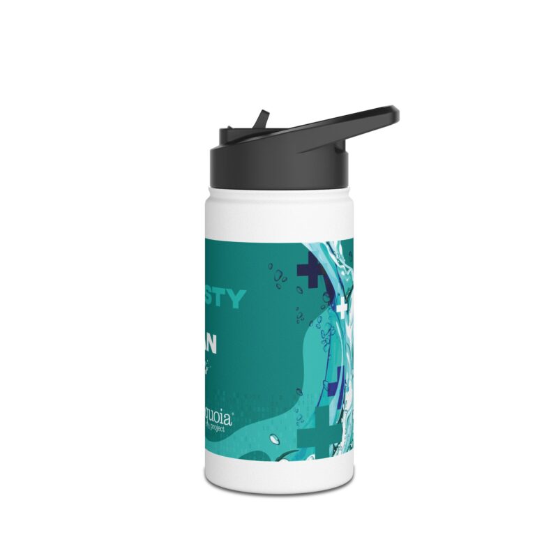 Thirsty for Clean Data - Stainless Steel Water Bottle, 12oz - Image 4
