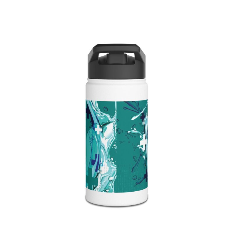 Thirsty for Clean Data - Stainless Steel Water Bottle, 12oz - Image 2