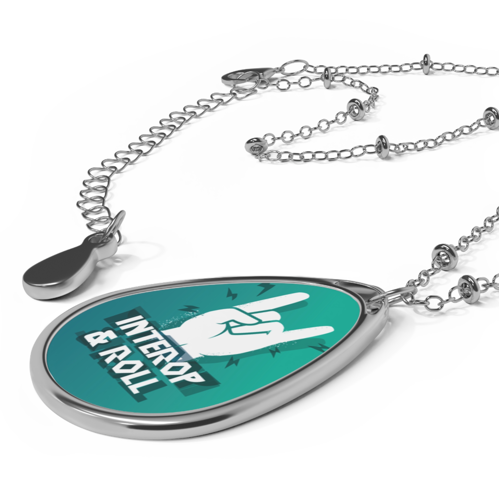Interop & Roll- Oval Necklace - Image 3