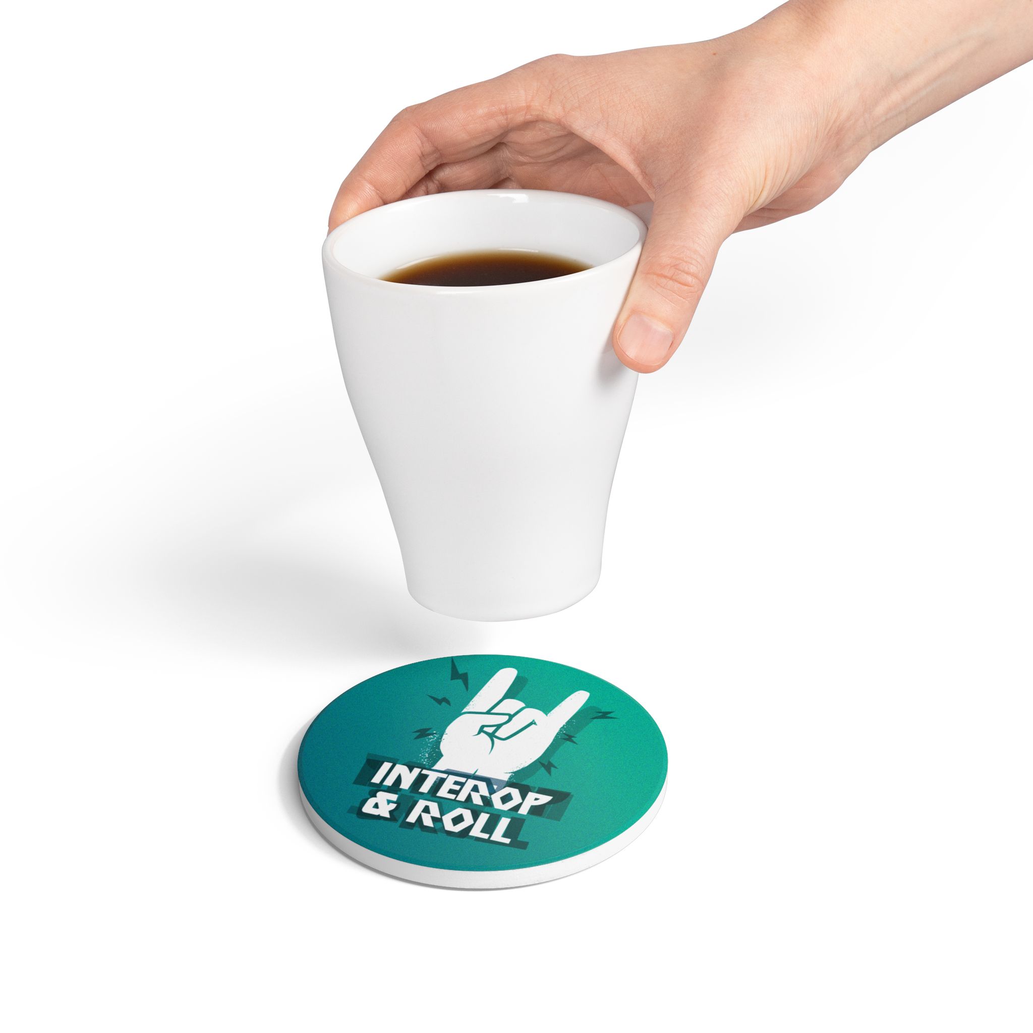 Interop & Roll- Ceramic Coaster - Image 4