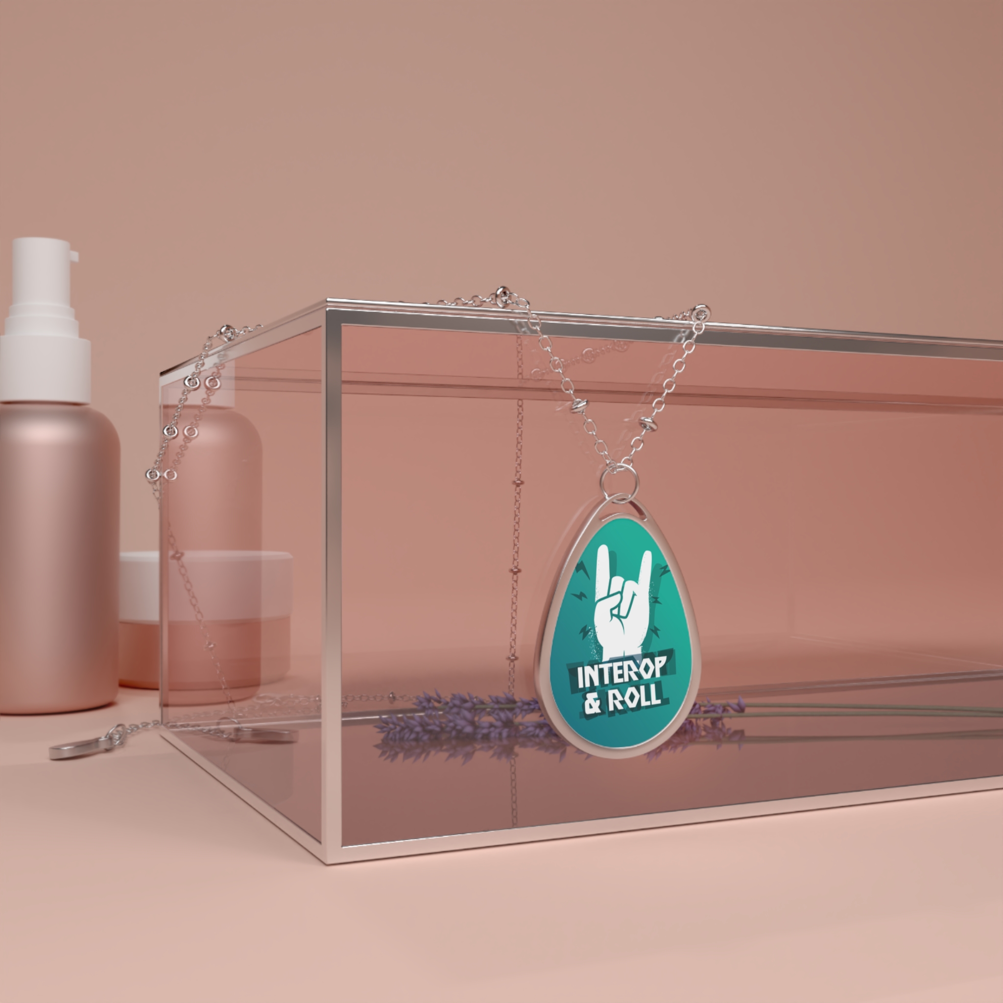 Interop & Roll- Oval Necklace - Image 4